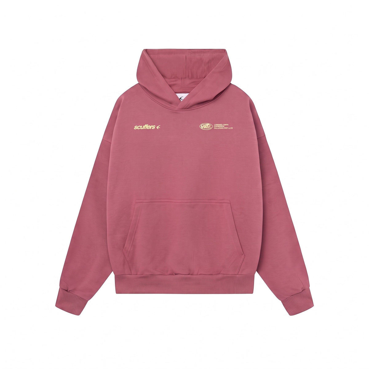 Charlotte - Unisex Oversized Pullover Hoodie with Kangaroo Pocket - Hoodies - Pink - Davies & Cooper