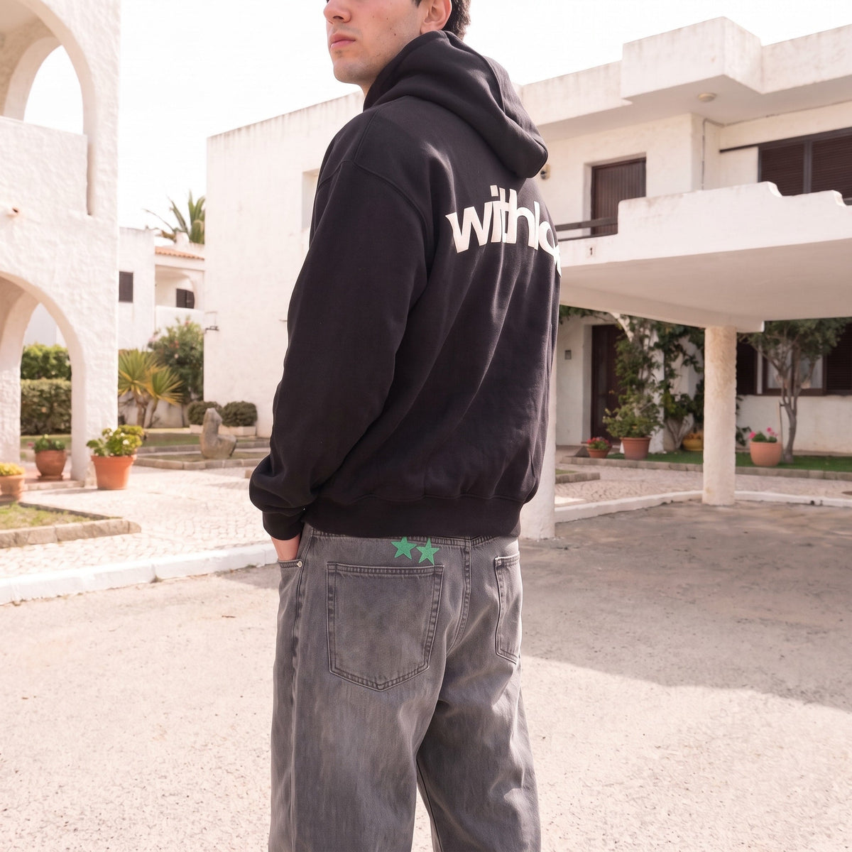 Charlotte - Unisex Oversized Pullover Hoodie with Kangaroo Pocket - Hoodies - Black - Davies & Cooper
