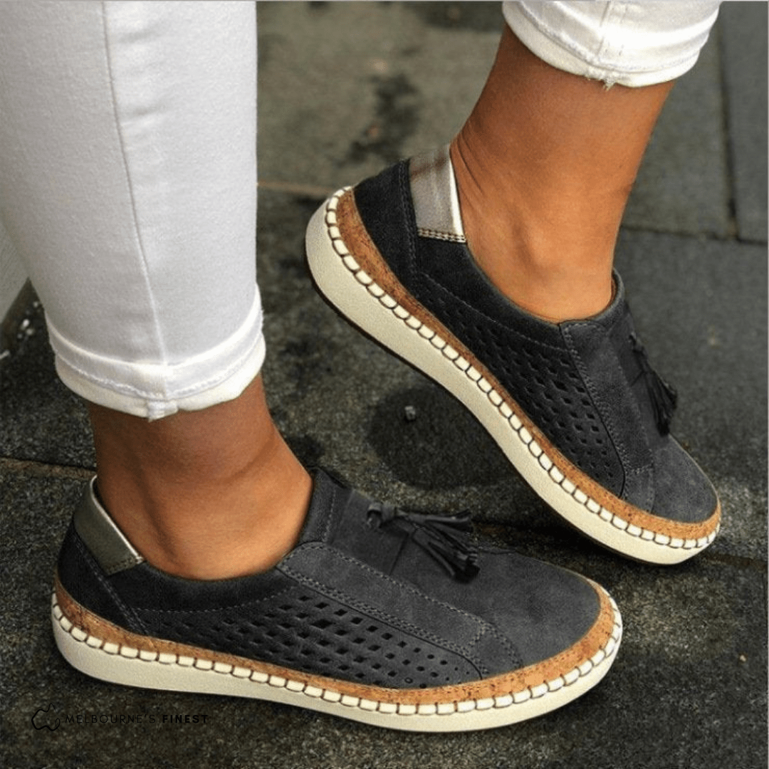Daisy - Women's Casual Breathable Loafers - Loafers - Black - Davies & Cooper