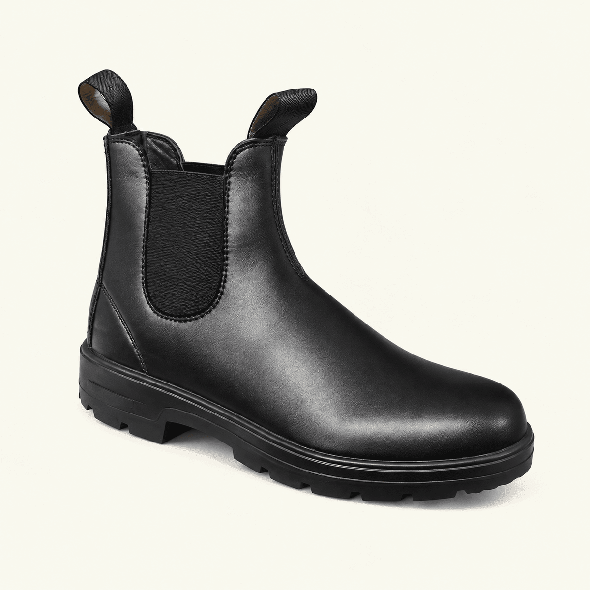 Daisy - Women's Slip-On Chelsea Boots with Elastic Gusset Pull Tabs - Boots - Black - Davies & Cooper
