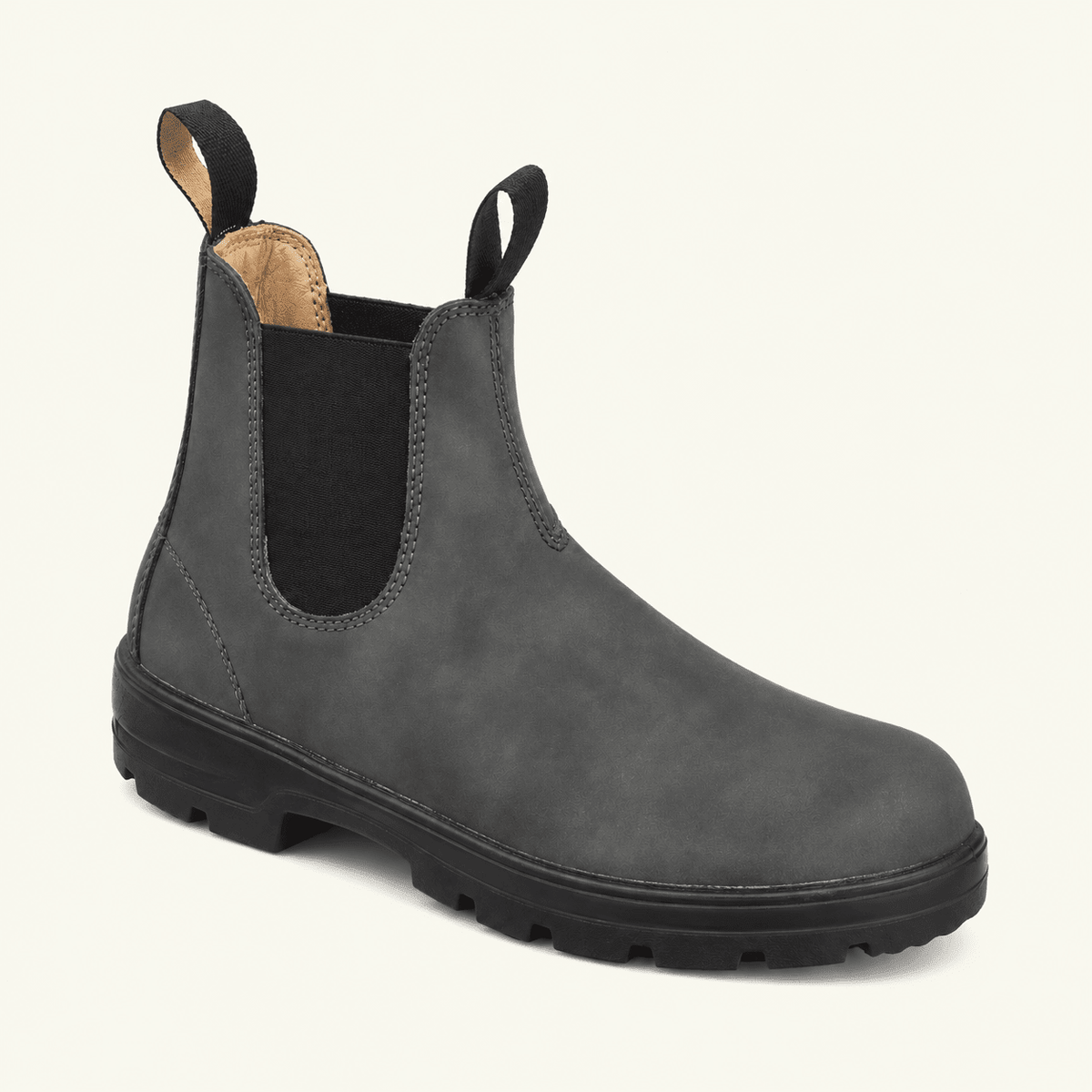 Daisy - Women's Slip-On Chelsea Boots with Elastic Gusset Pull Tabs - Boots - Grey - Davies & Cooper