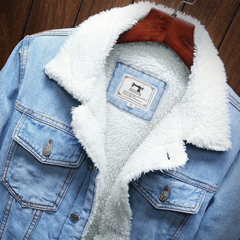 Detlef - Classic Denim Jacket - Coats & Jackets - Light Blue - Davies & Cooper