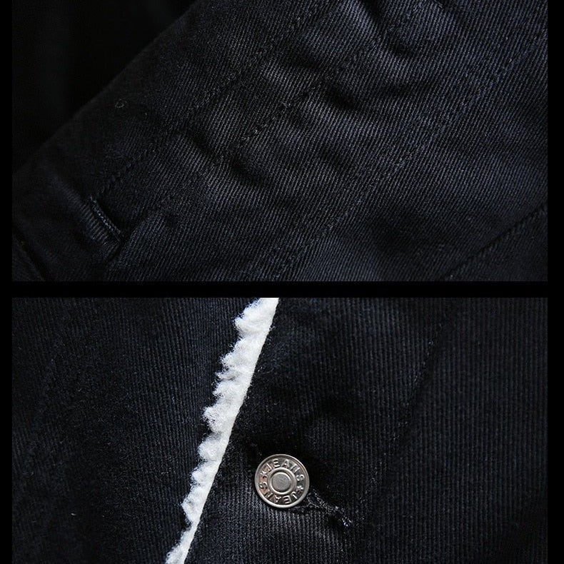 Detlef - Classic Denim Jacket - Coats & Jackets - Black - Davies & Cooper