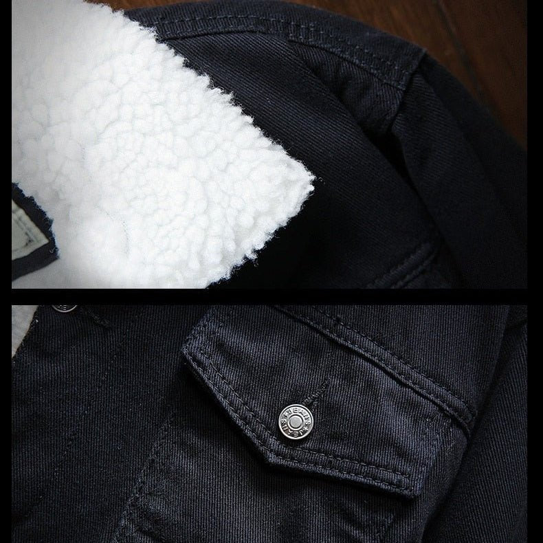 Detlef - Classic Denim Jacket - Coats & Jackets - Black - Davies & Cooper