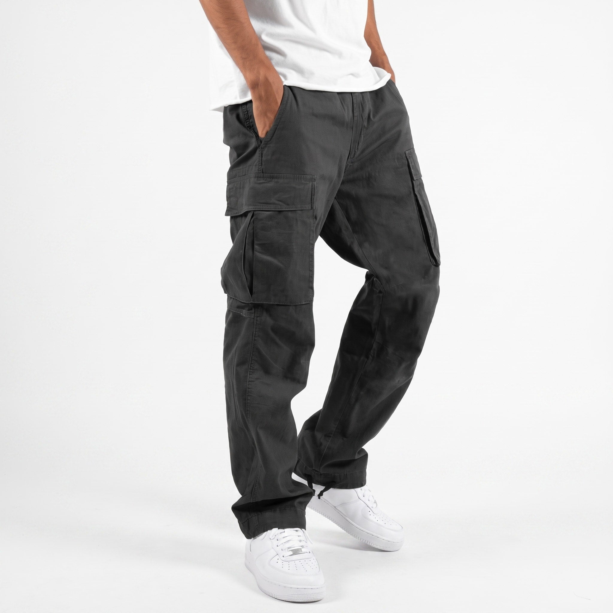James - Men's Relaxed Fit Cargo Trousers with Multiple Pockets