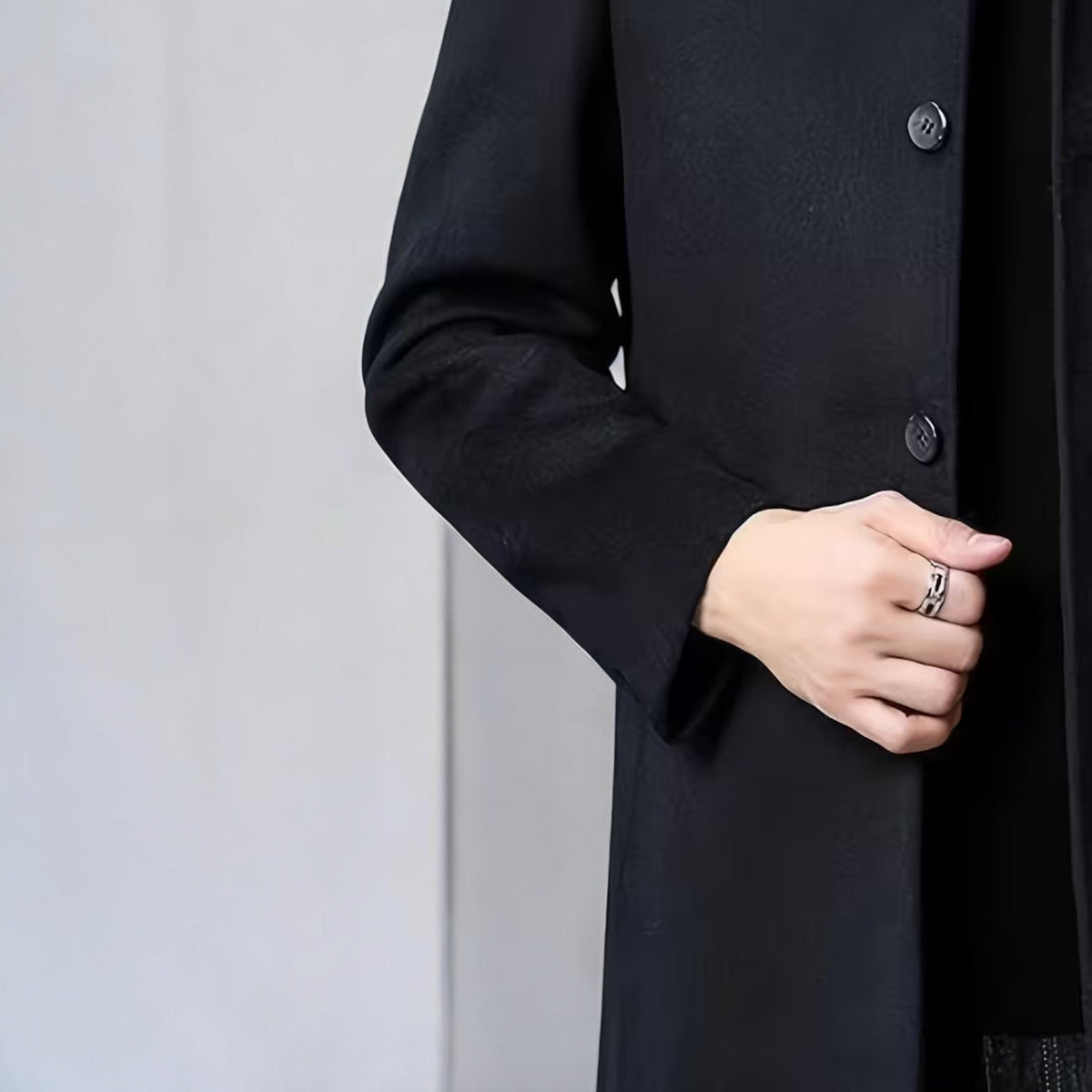 Eduard – Men's Coat Single-Breasted Winter - Coats - Black - Davies & Cooper