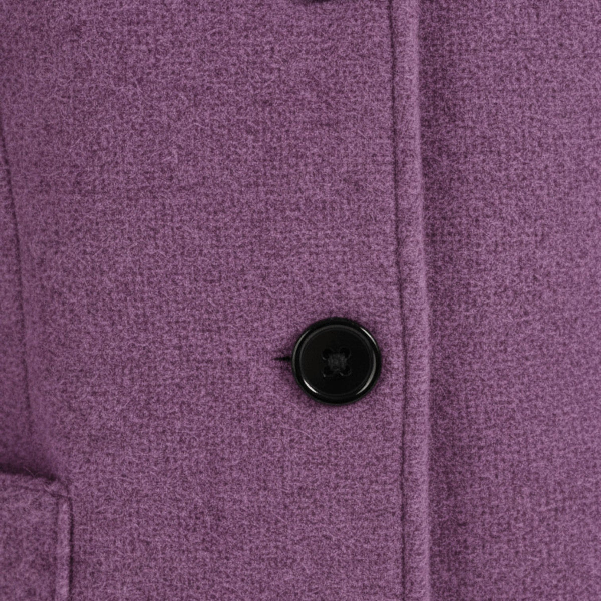 Elara – Women's Coat with Stand-Up Collar and Pockets - Coats - Purple - Davies & Cooper