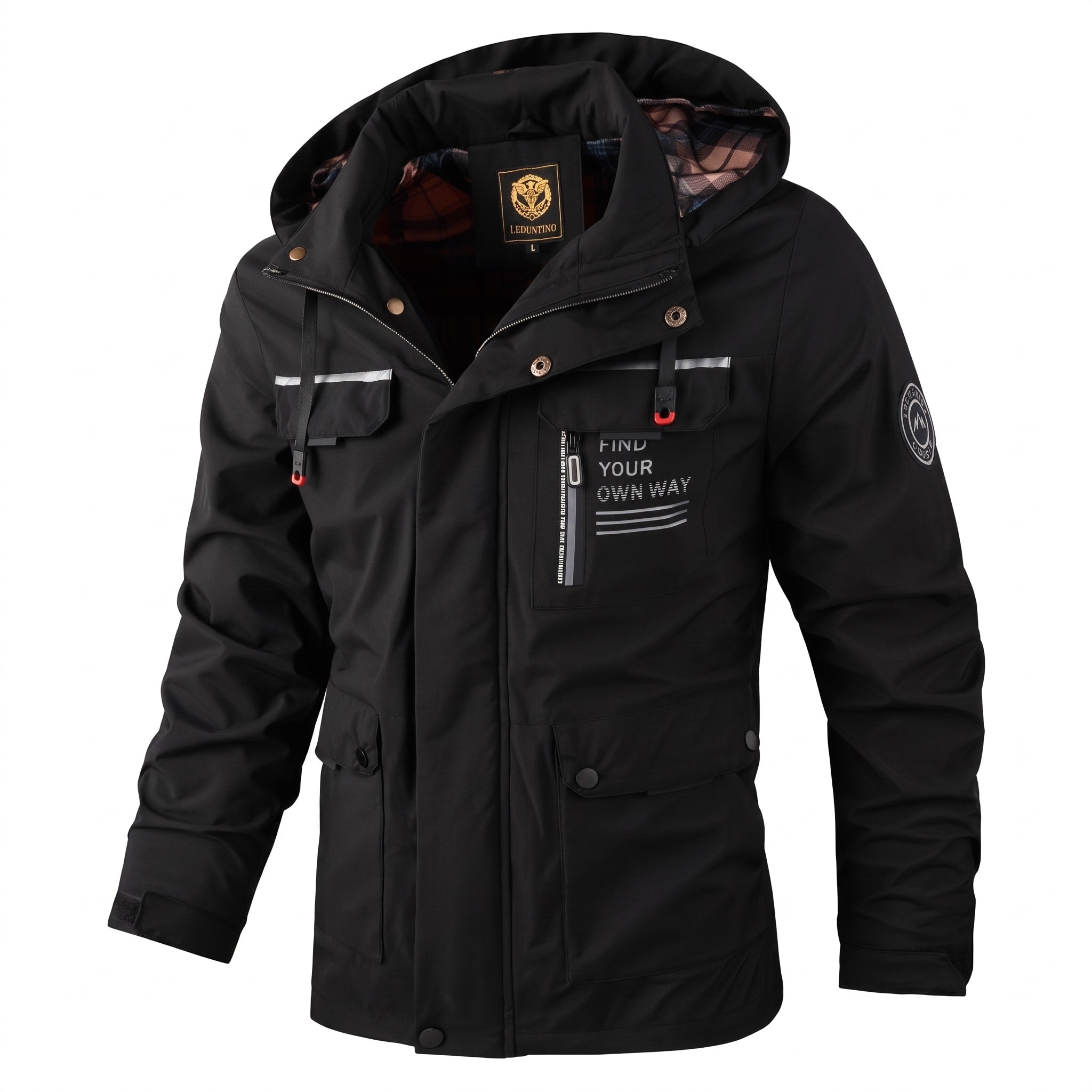 James - Men's Hooded Jacket with Multiple Pockets