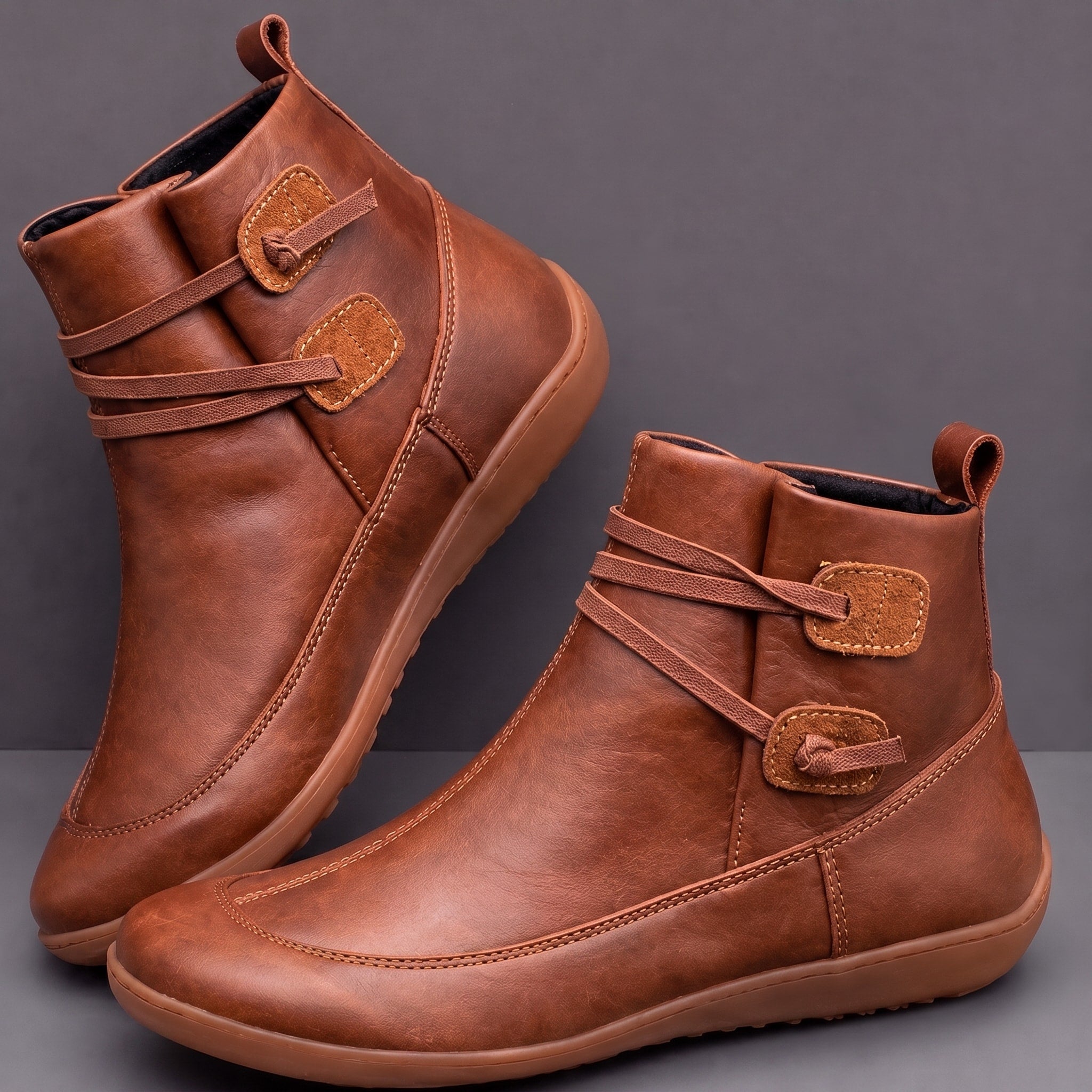 Alice - Women's Orthopaedic Buckle Strap Ankle Boots