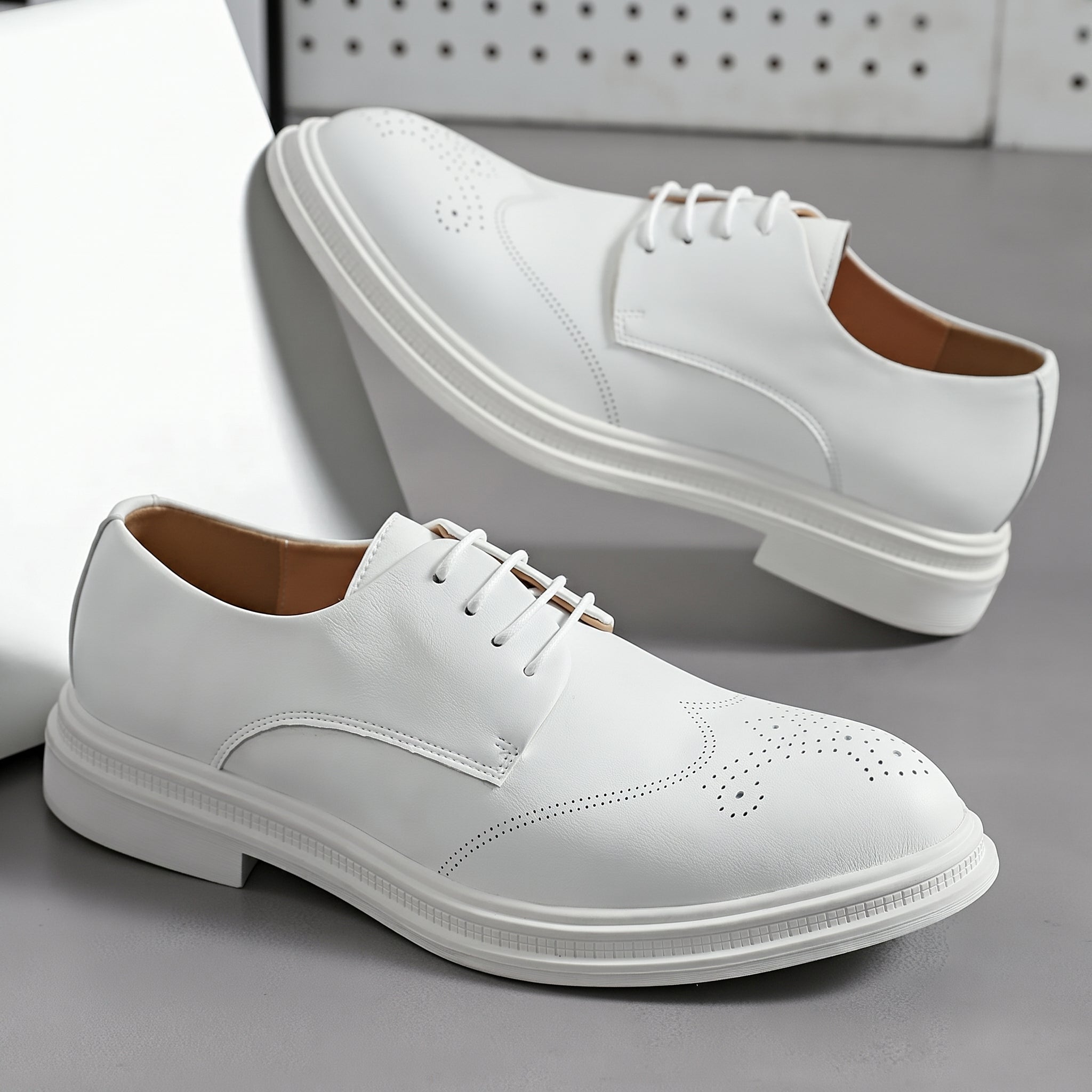 Fletcher - Men's Wingtip Brogue Wedding Derby Shoes