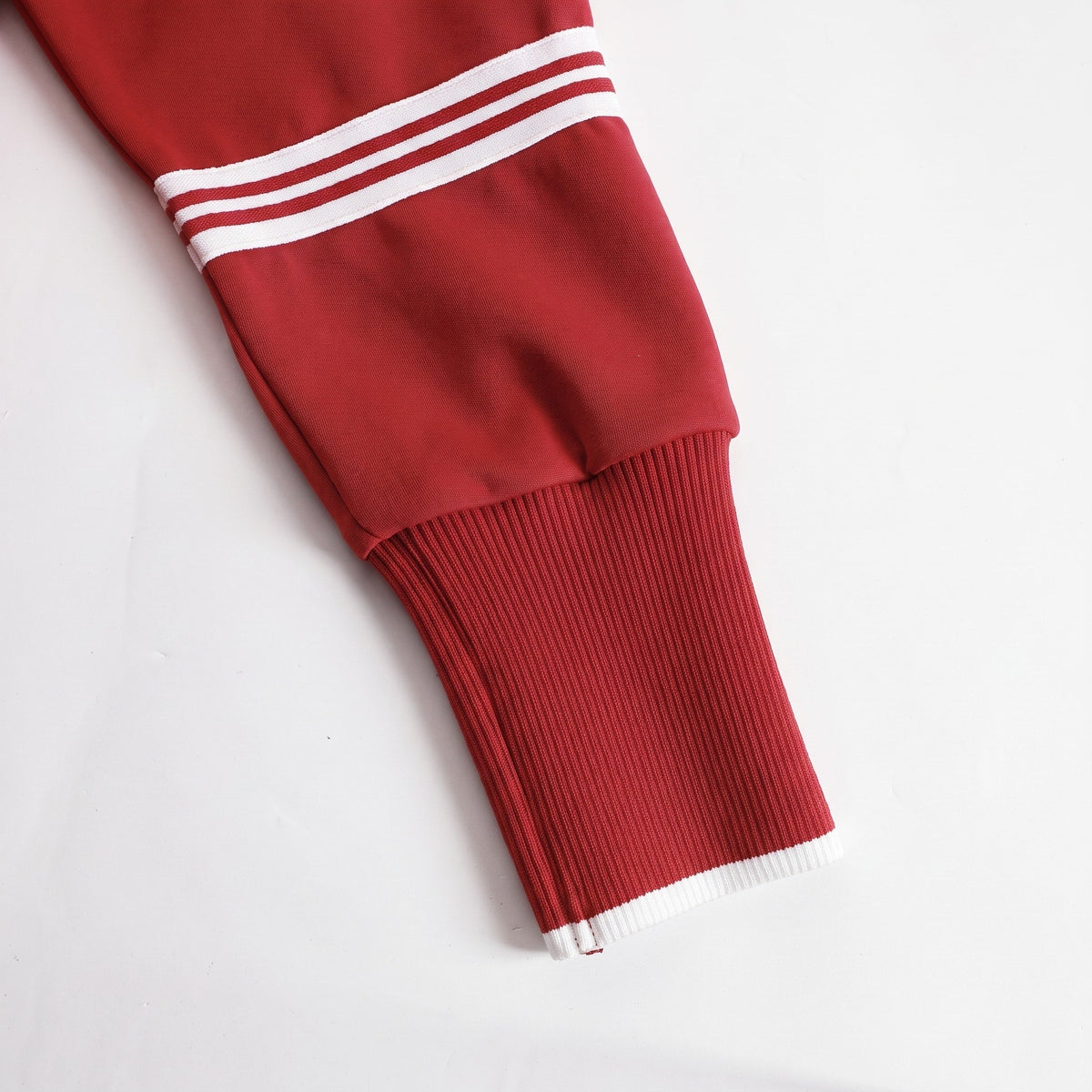 Isla - Women's Half-Zip Striped Wide-Leg Tracksuit Set - Loungewear Sets - Red - Davies & Cooper