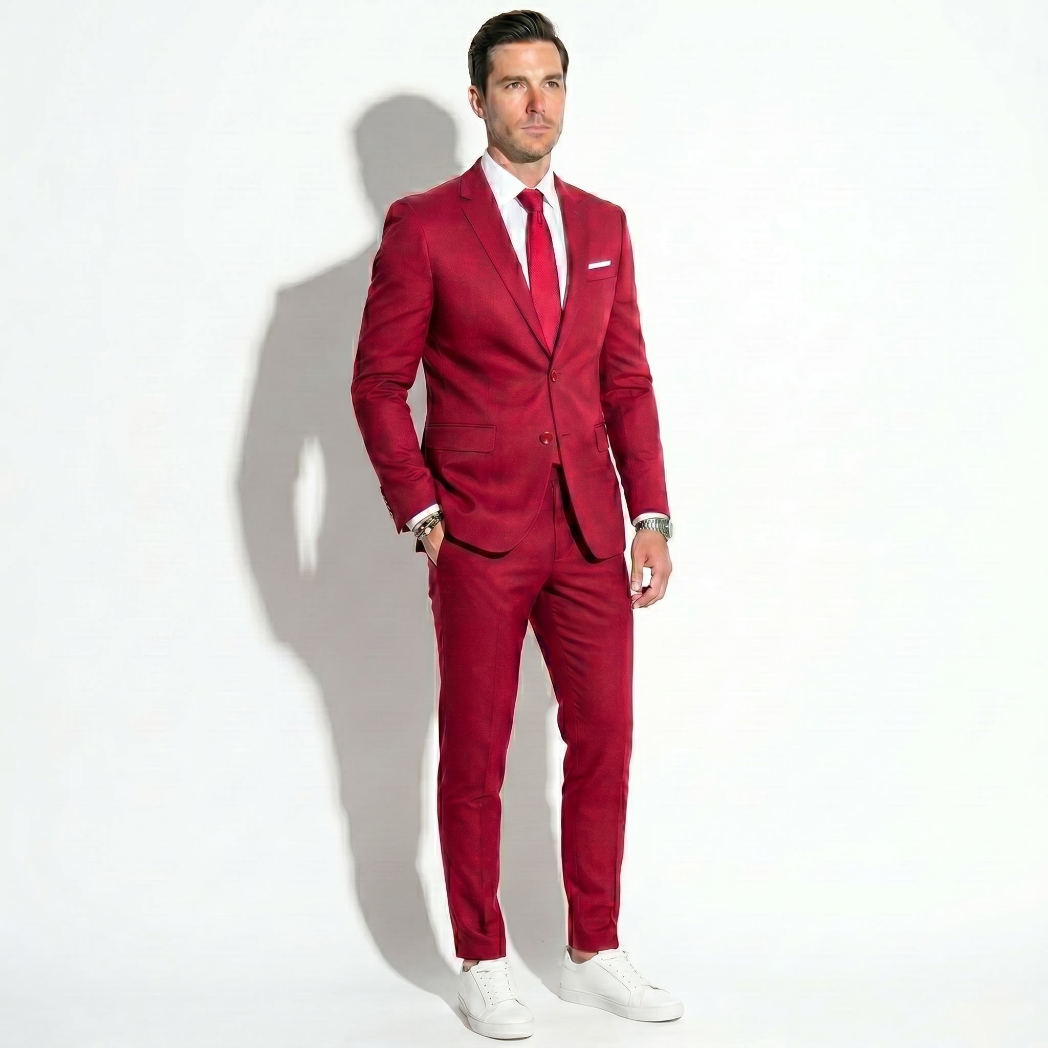 James - Men's Slim Fit Notch Lapel Wedding Suit