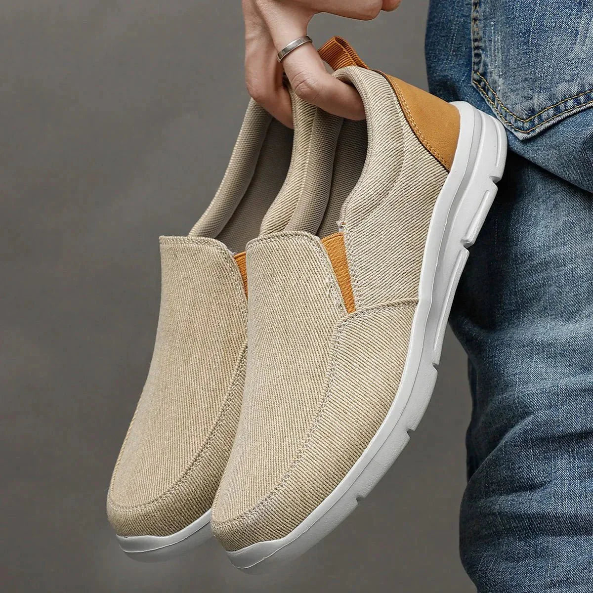 Jonas - Men's Orthopaedic Slip-On Trainers with Cushioned Sole