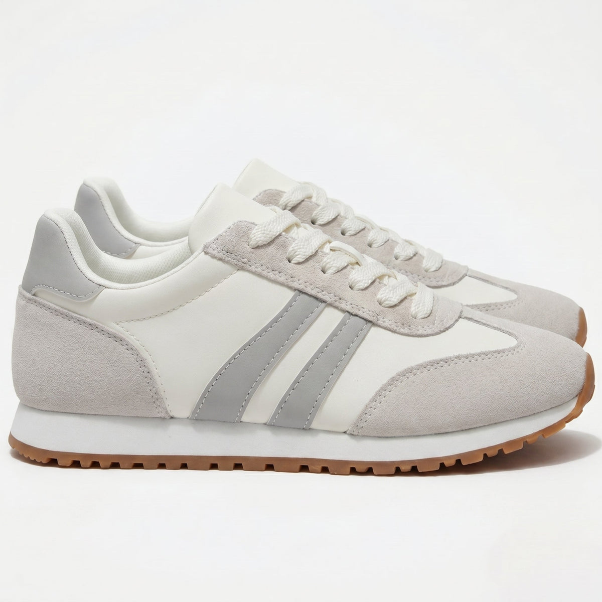 Lily – Women's Comfortable Orthopaedic Trainers - Sneakers - Grey - Davies & Cooper