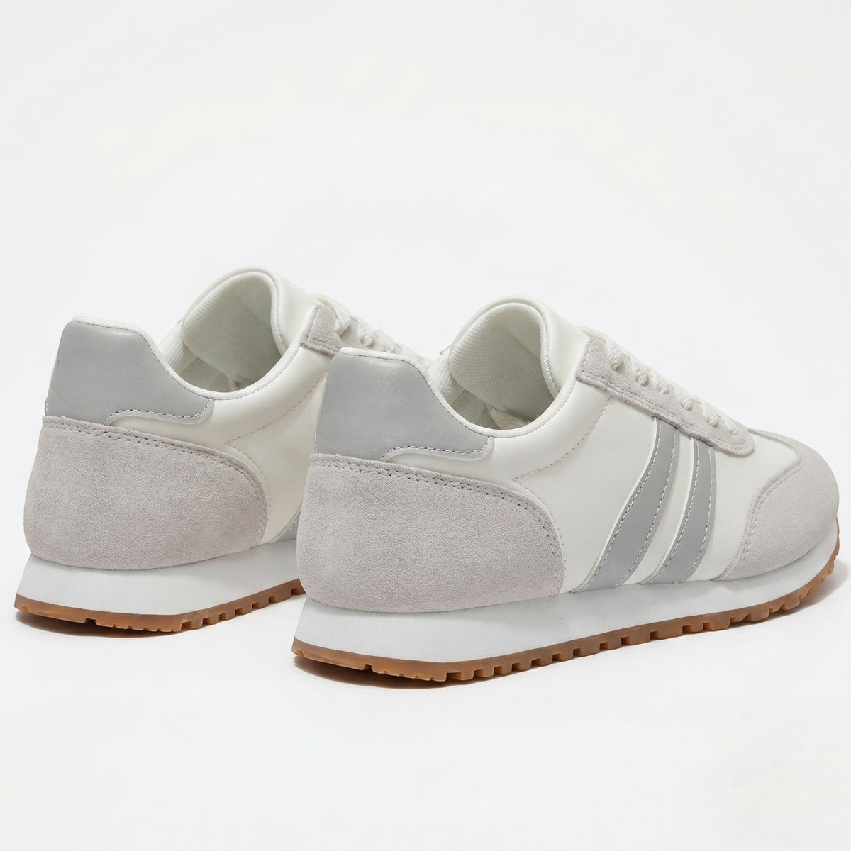 Lily – Women's Comfortable Orthopaedic Trainers - Sneakers - Grey - Davies & Cooper