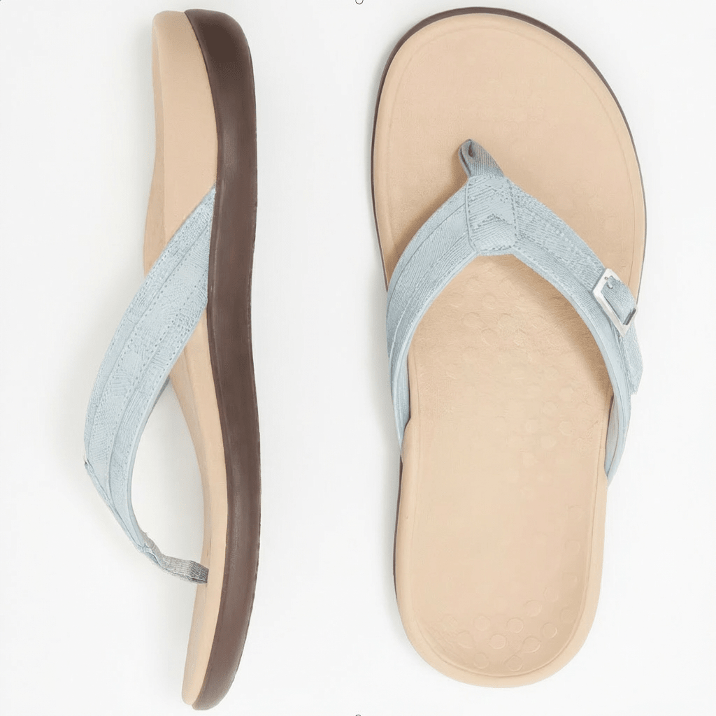 Liselotte - Women's Summer Orthopaedic Toe Post Sandals - Sandals - Sky Blue - Davies & Cooper