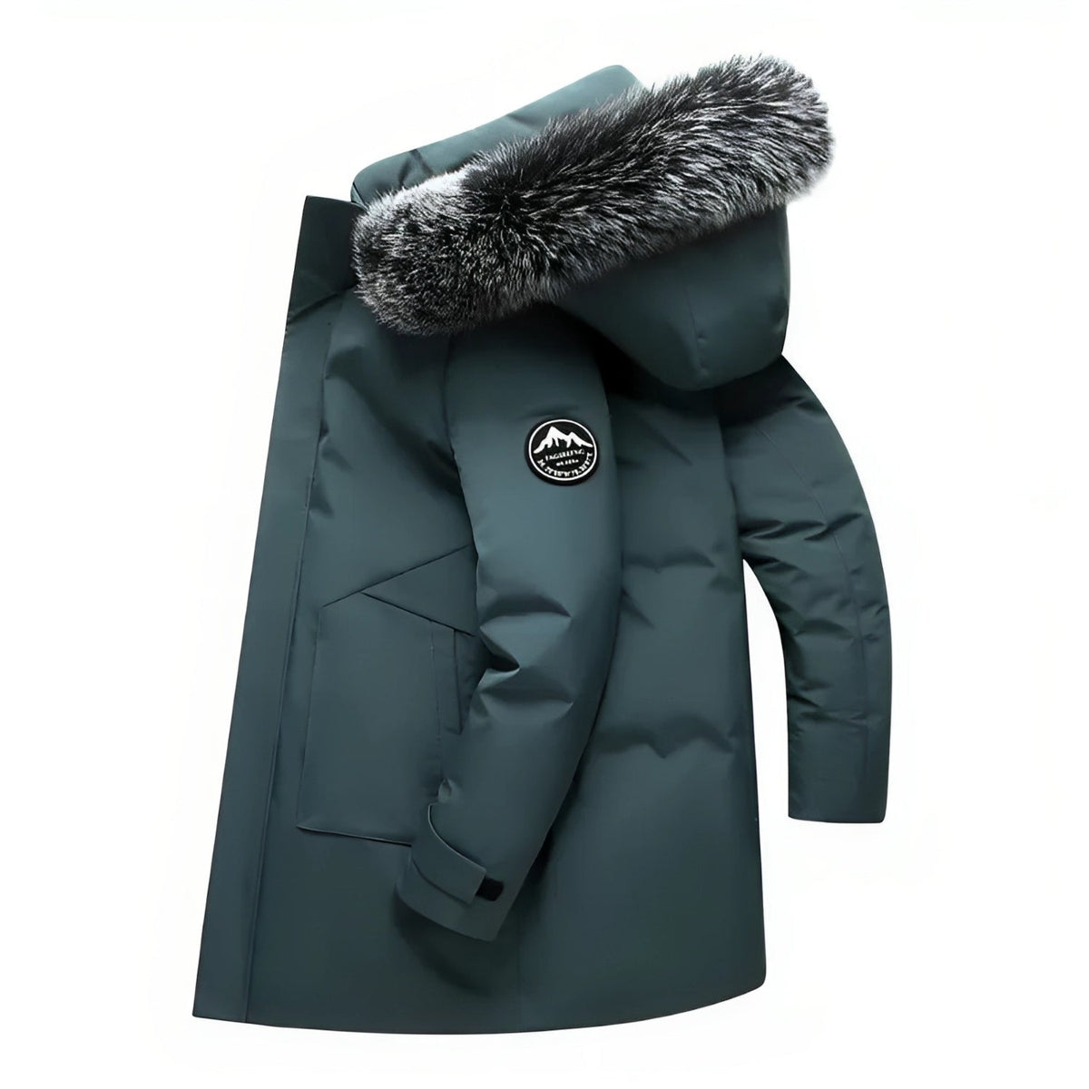 Lukas – Water-Repellent Winter Parka Jacket with Hood - Jackets - Black - Davies & Cooper