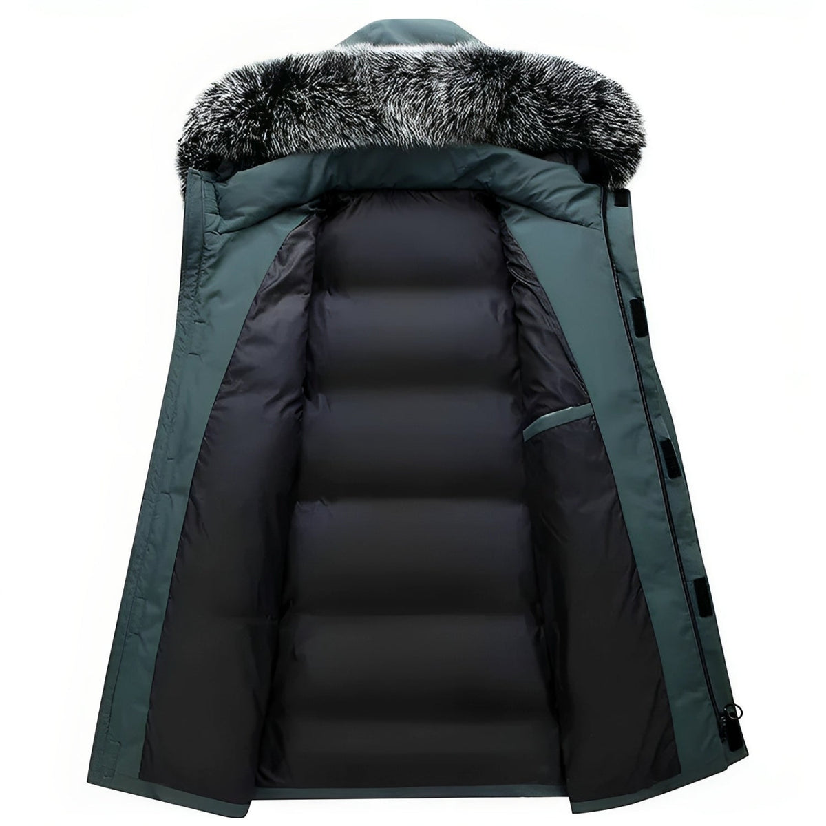 Lukas – Water-Repellent Winter Parka Jacket with Hood - Jackets - Black - Davies & Cooper