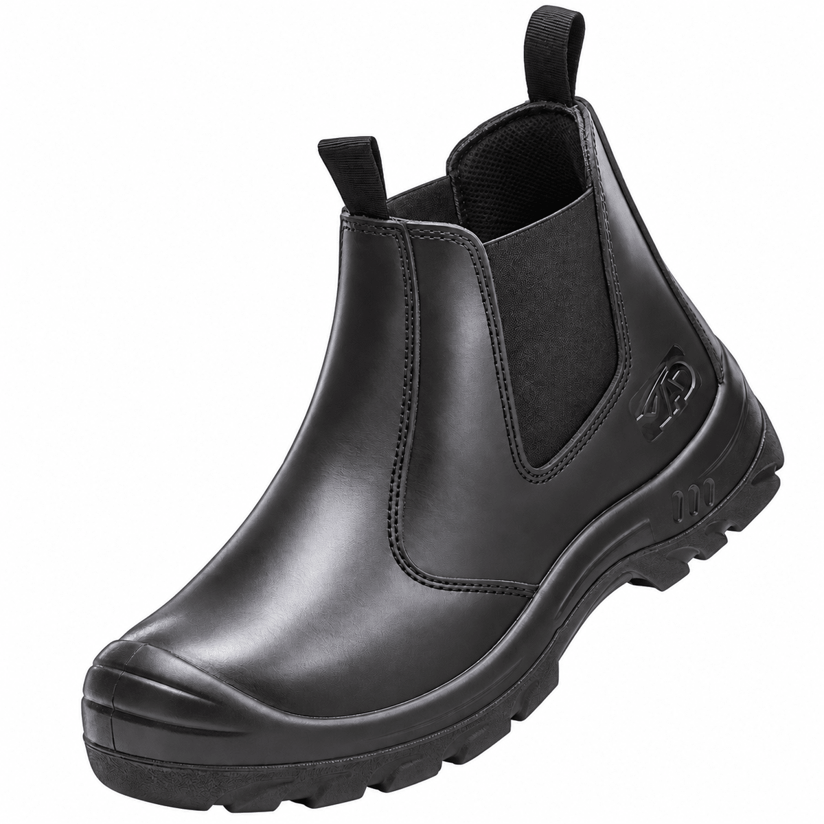 Marcus - Men's Orthopaedic Slip-On Chelsea Safety Boots with Reinforced Toe Cap - Boots - Black - Davies & Cooper
