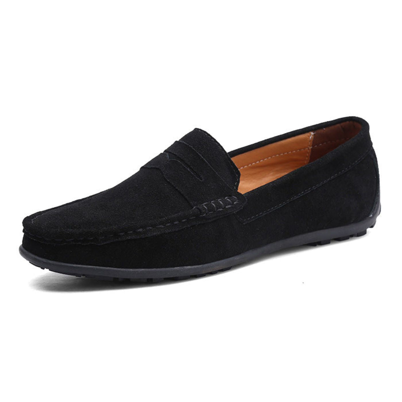 Marcus - Men's Slip-On Penny Loafers with Round Toe