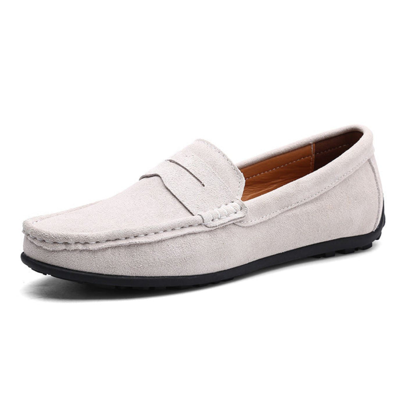 Marcus - Men's Slip-On Penny Loafers with Round Toe