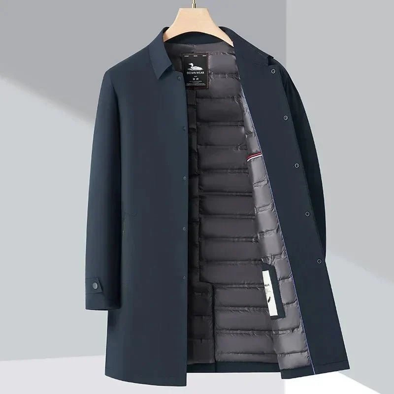 Nero – Men's Winter Coat Lined - Winter coat - Blue - Davies & Cooper