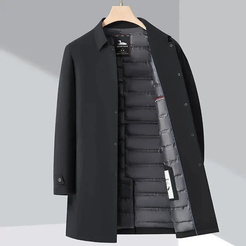Nero – Men's Winter Coat Lined - Winter coat - Black - Davies & Cooper