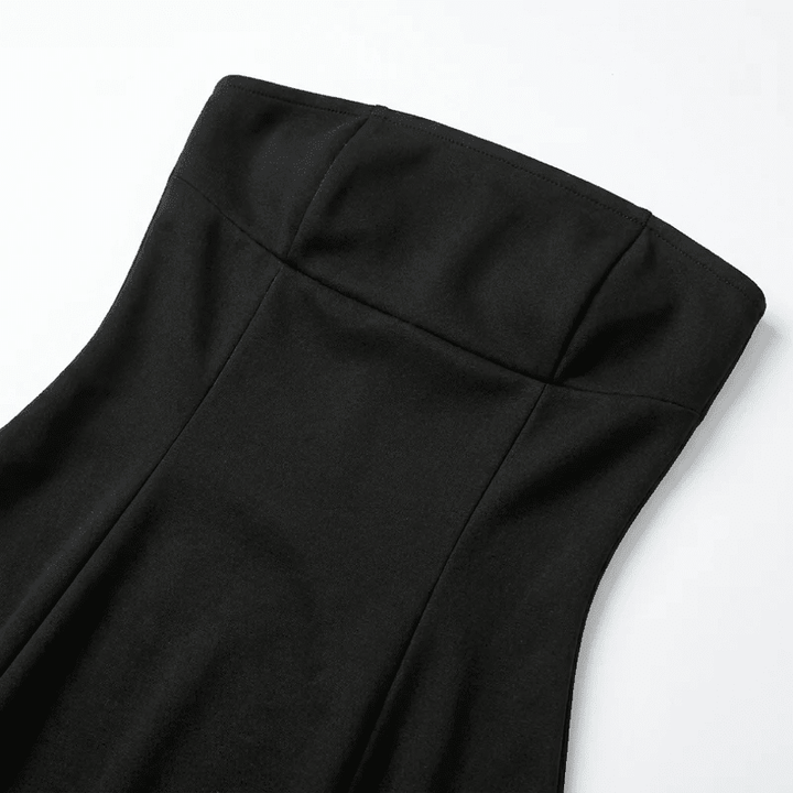 Nova – Women's Strapless Party Mini Dress - Mini Dresses - Black - Davies & Cooper