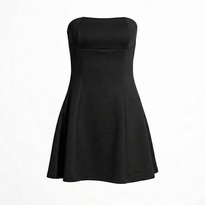 Nova – Women's Strapless Party Mini Dress - Mini Dresses - Black - Davies & Cooper