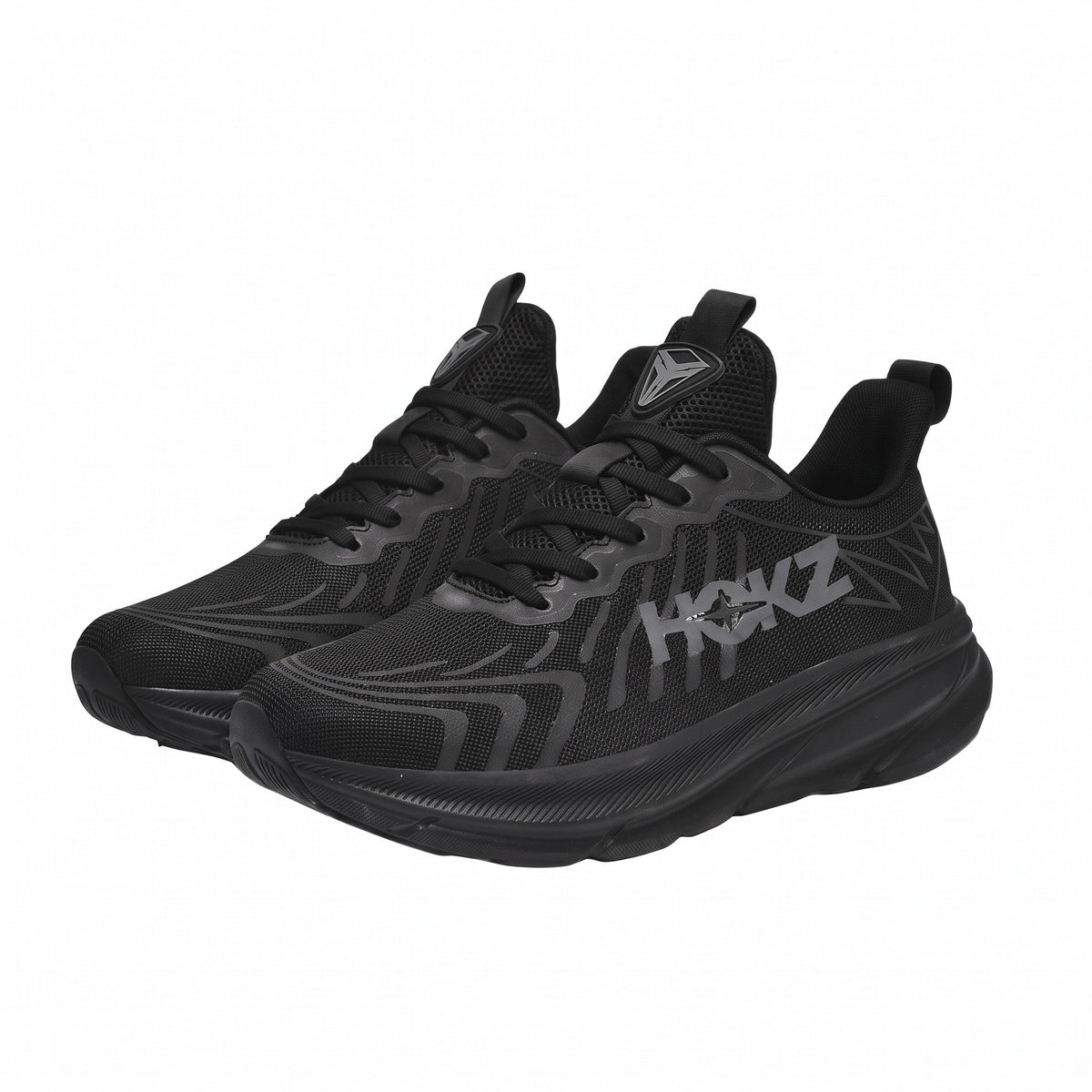 Oscar – Men's Breathable Orthopaedic Cushioned Sole Trainers - Athletic Shoes - Black - Davies & Cooper