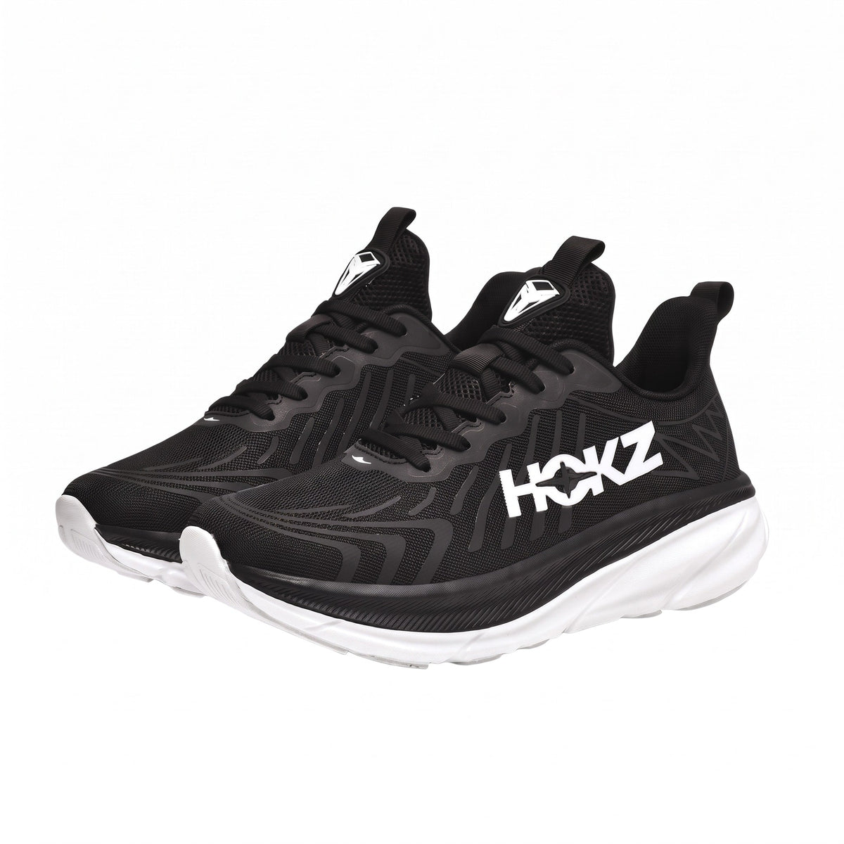 Oscar – Men's Breathable Orthopaedic Cushioned Sole Trainers - Athletic Shoes - White/Black - Davies & Cooper