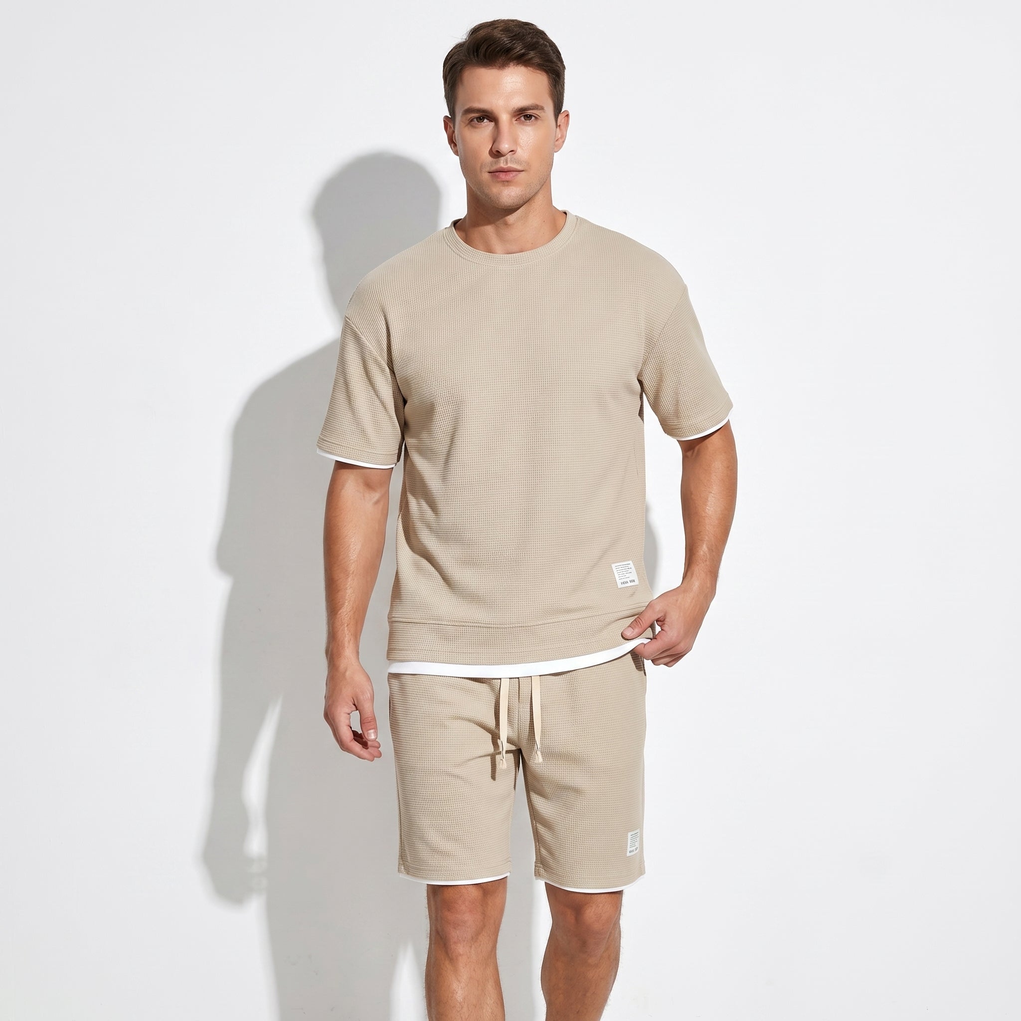 Ryan - Men's Relaxed Fit Short Sleeve T-Shirt and Shorts Co-ord Set