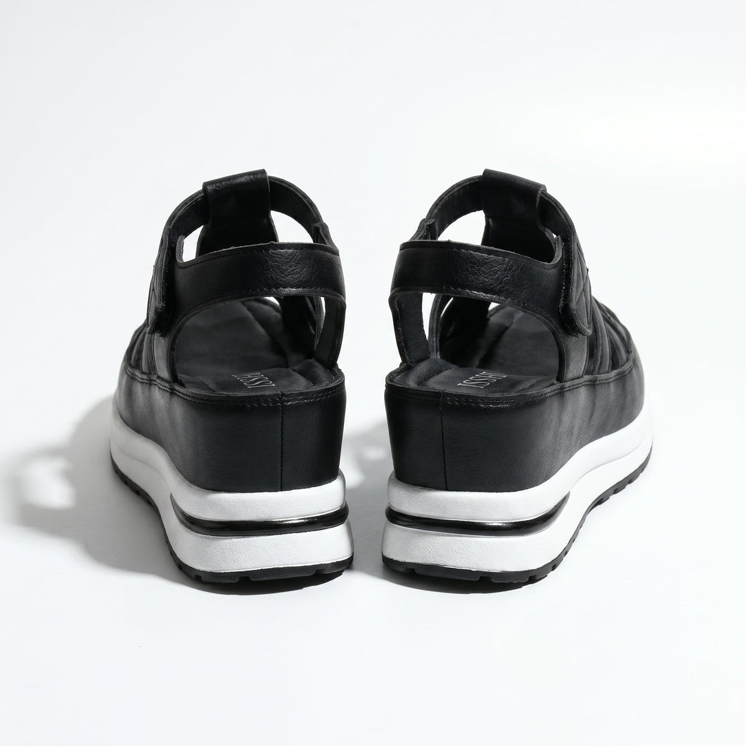 Serena - Women's Platform Sandals with Cut - Out Straps - Sandals - White - Davies & Cooper