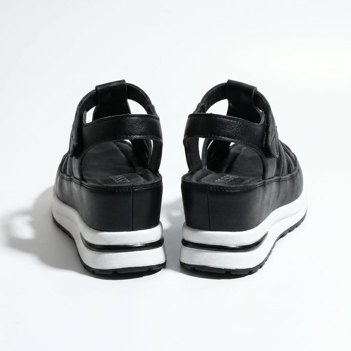 Serena - Women's Platform Sandals with Cut - Out Straps - Sandals - White - Davies & Cooper