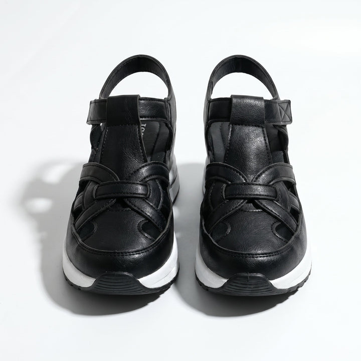 Serena - Women's Platform Sandals with Cut - Out Straps - Sandals - White - Davies & Cooper