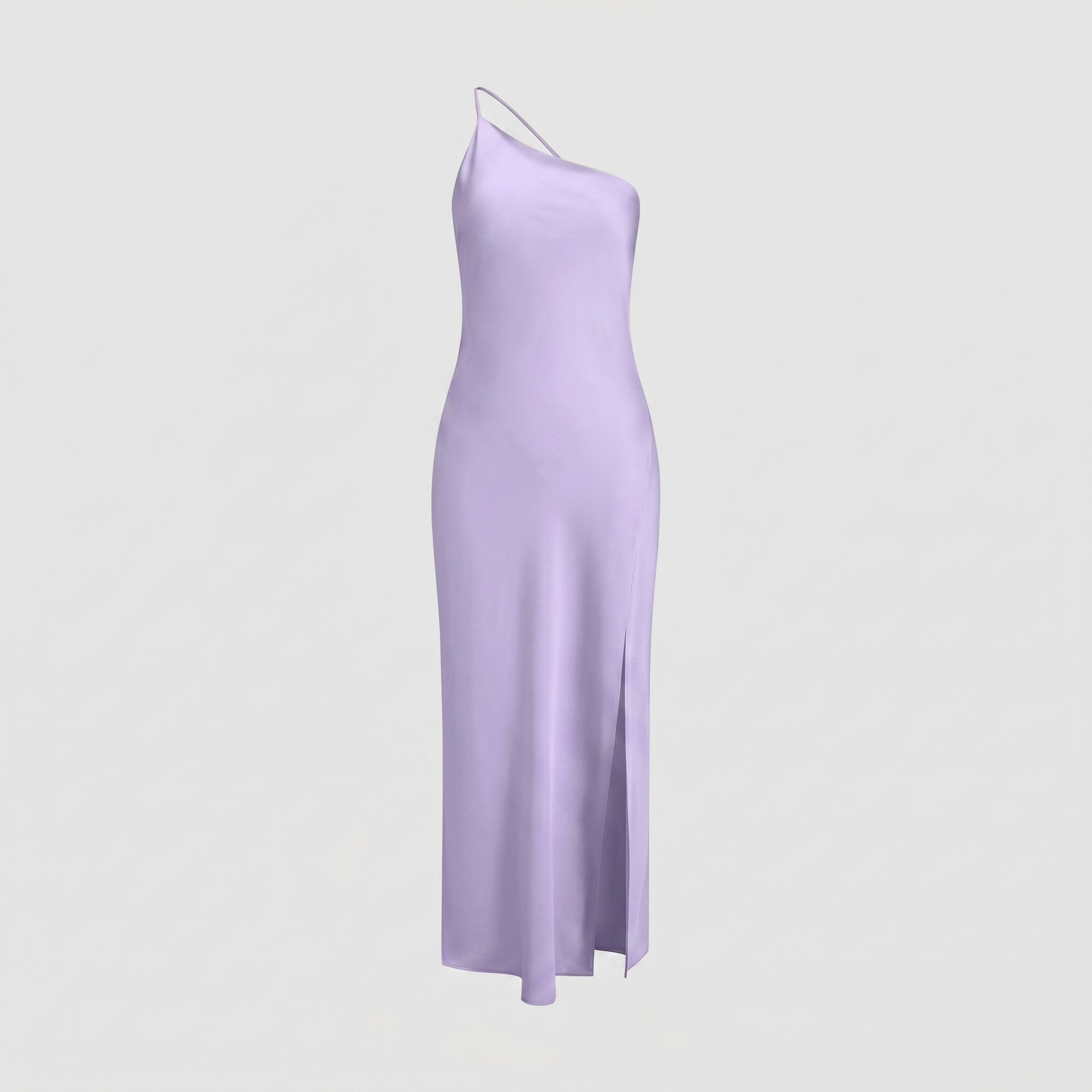 Sofia - Women's Evening Side Slit Maxi Dress with Open Back - Dresses - Purple - Davies & Cooper