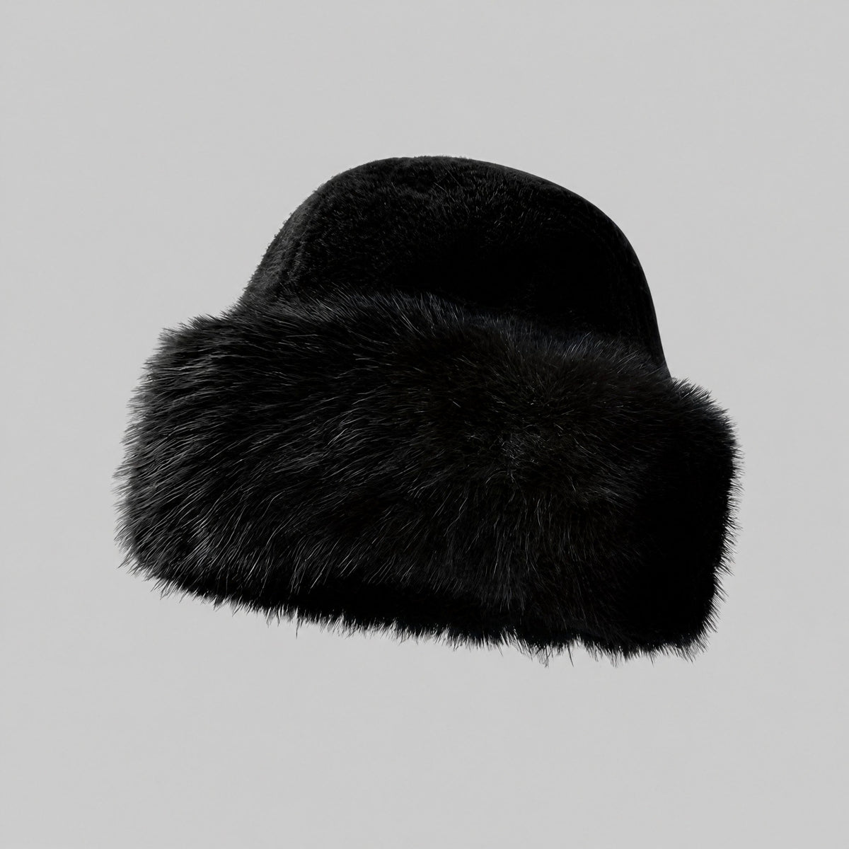 Sofia - Women's Faux Fur Winter Hat with Ear Flaps - WInter Hats - Black - Davies & Cooper