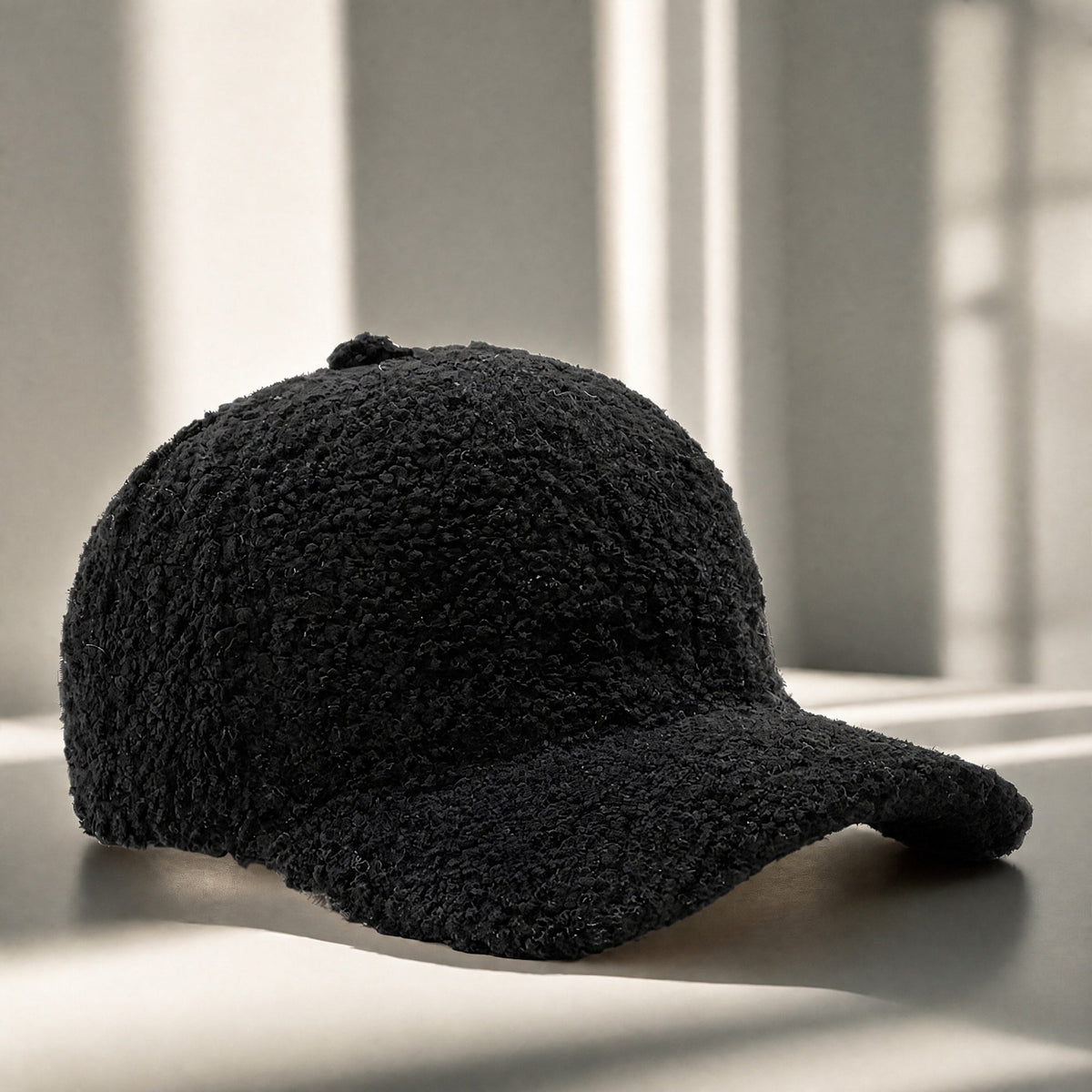 Sophie - Women's Adjustable Fleece Baseball Cap with Soft Textured Finish - Baseball Caps - Black - Davies & Cooper