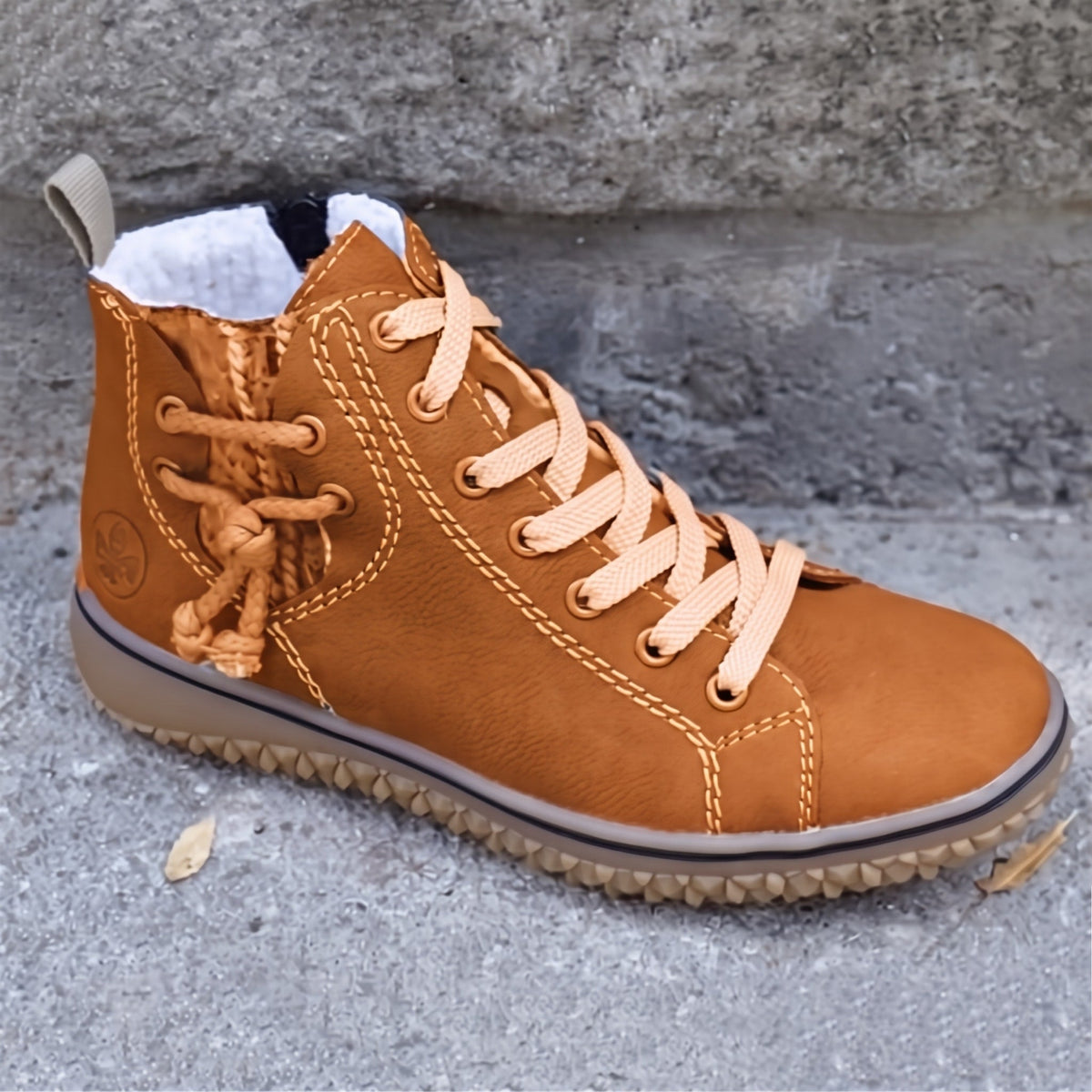 Sophie - Women's Lace-Up Ankle Boots with Rope Lace Detail - Boots - Grey - Davies & Cooper