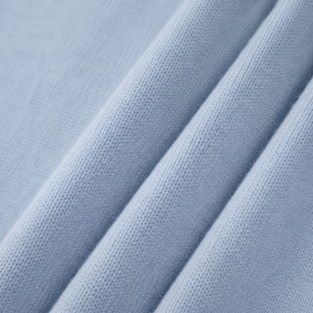 Sophie - Women's Oversized Crewneck Knit Jumper with Ribbed Cuffs - Sweaters - Light Blue - Davies & Cooper