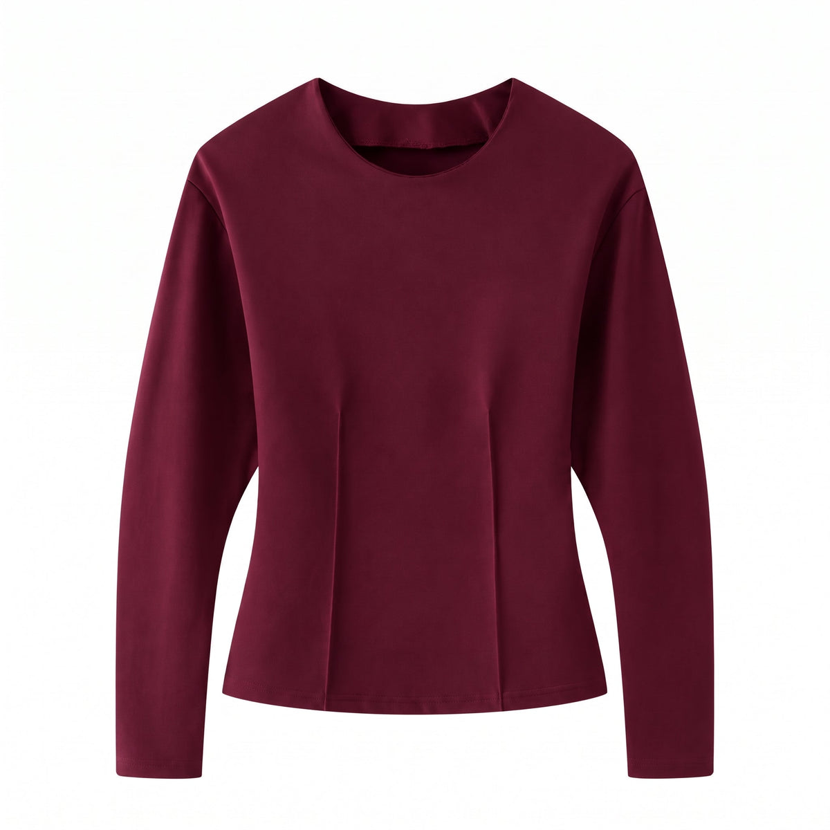 Sophie - Women's Relaxed Oversized Top and Wide-Leg Trouser Co-ord Set - Outfit Sets - Burgundy - Davies & Cooper